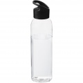 Sky 650 ml Tritan™ Colour-Pop Sportflasche, Durchgehend schwarz / Transparent