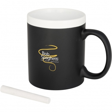 Logotrade Firmengeschenke das Foto: Chalk-write 330 ml Keramiktasse