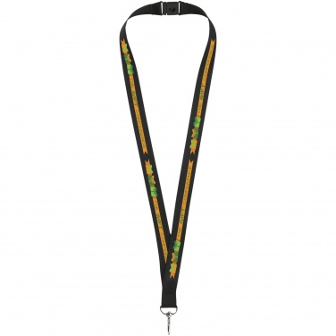 Logotrade Logogeschenke das Foto: Lago Lanyard mit Sicherheitsverschluss