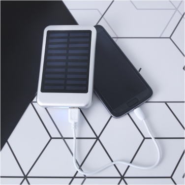 Logotrade Firmengeschenke das Foto: Bask 4000 mAh Solar Powerbank