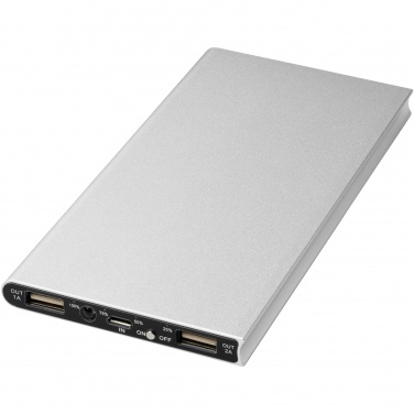 Logotrade Werbeartikel das Foto: Plate 8000 mAh Aluminium-Powerbank