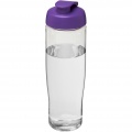 H2O Active® Tempo 700 ml Sportflasche mit Klappdeckel, Transparent / Lila