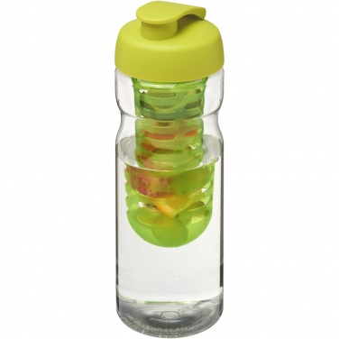 Logotrade Werbegeschenke das Foto: H2O Active® Base 650 ml Sportflasche mit Klappdeckel und Infusor