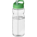 H2O Active® Base 650 ml Sportflasche mit Ausgussdeckel, Transparent / Grün