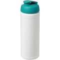 Baseline® Plus 750 ml Flasche mit Klappdeckel, Weiß / Aqua