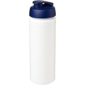 Baseline® Plus grip 750 ml Sportflasche mit Klappdeckel, Weiß / Blau