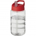 H2O Active® Bop 500 ml Sportflasche mit Ausgussdeckel, Transparent / Rot