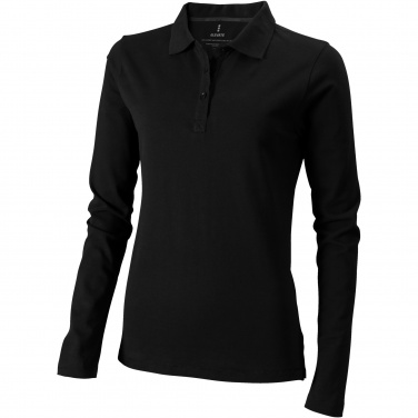 Logotrade Logogeschenke das Foto: Oakville Langarm Poloshirt für Damen