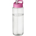 H2O Active® Vibe 850 ml Sportflasche mit Ausgussdeckel, Transparent / Rosa