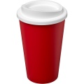 Americano® Eco 350 ml recycelter Becher, Rot / Weiß