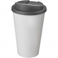 Americano® 350 ml Isolierbecher mit auslaufsicherem Schraubverschluss, Weiß / Grau