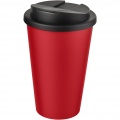 Americano® 350 ml Isolierbecher mit auslaufsicherem Schraubverschluss, Rot / Tiefschwarz