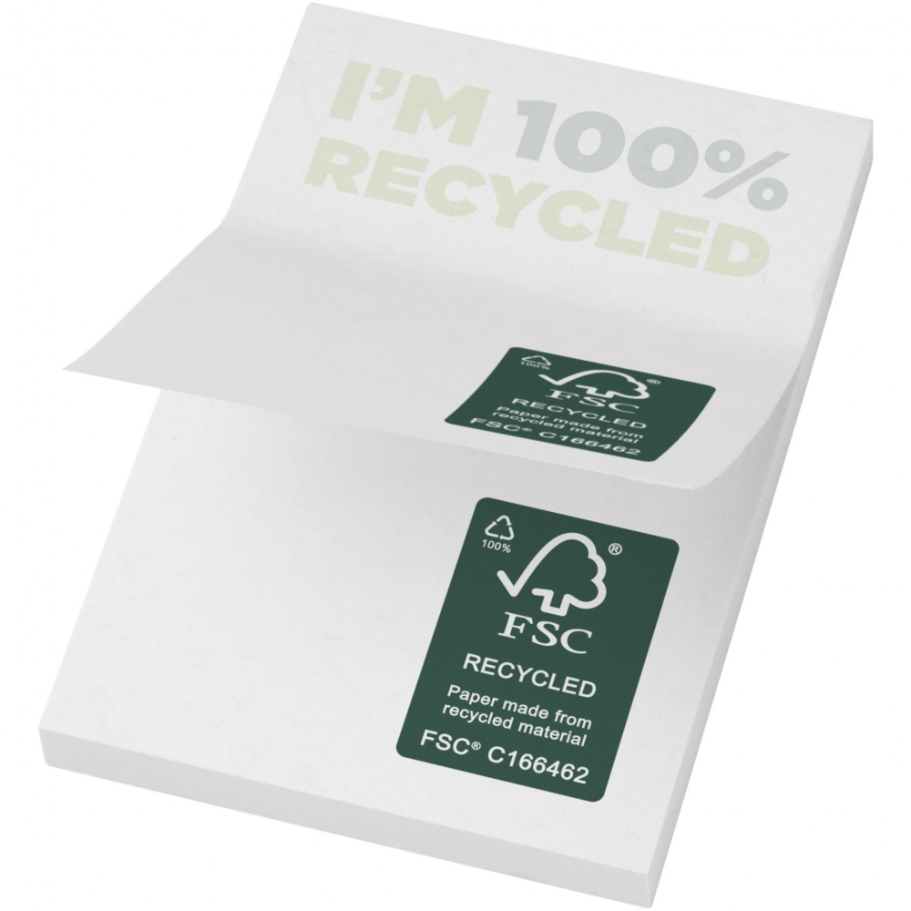 Logotrade Werbeartikel das Foto: Sticky-Mate® recycelte Haftnotizen 50 x 75 mm