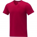 Somoto T-Shirt mit V-Ausschnitt für Herren  , Rot