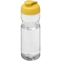 H2O Active® Base Tritan™ 650 ml Sportflasche mit Klappdeckel, Transparent klar / Gelb