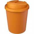 Americano® Espresso Eco 250 ml recycelter Isolierbecher mit auslaufsicherem Deckel , Orange