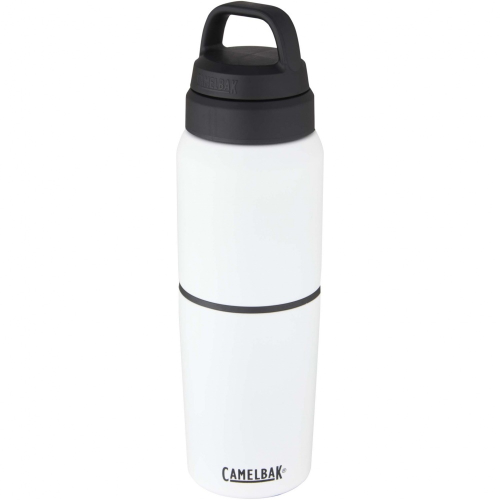 Logotrade Werbeartikel das Foto: CamelBak®  500 ml vakuumisolierte Edelstahlflasche und 350 ml Becher