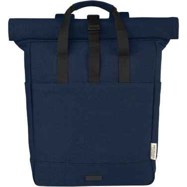 : Joey 15" GRS Rolltop Laptoprucksack aus recyceltem Canvas 15 L