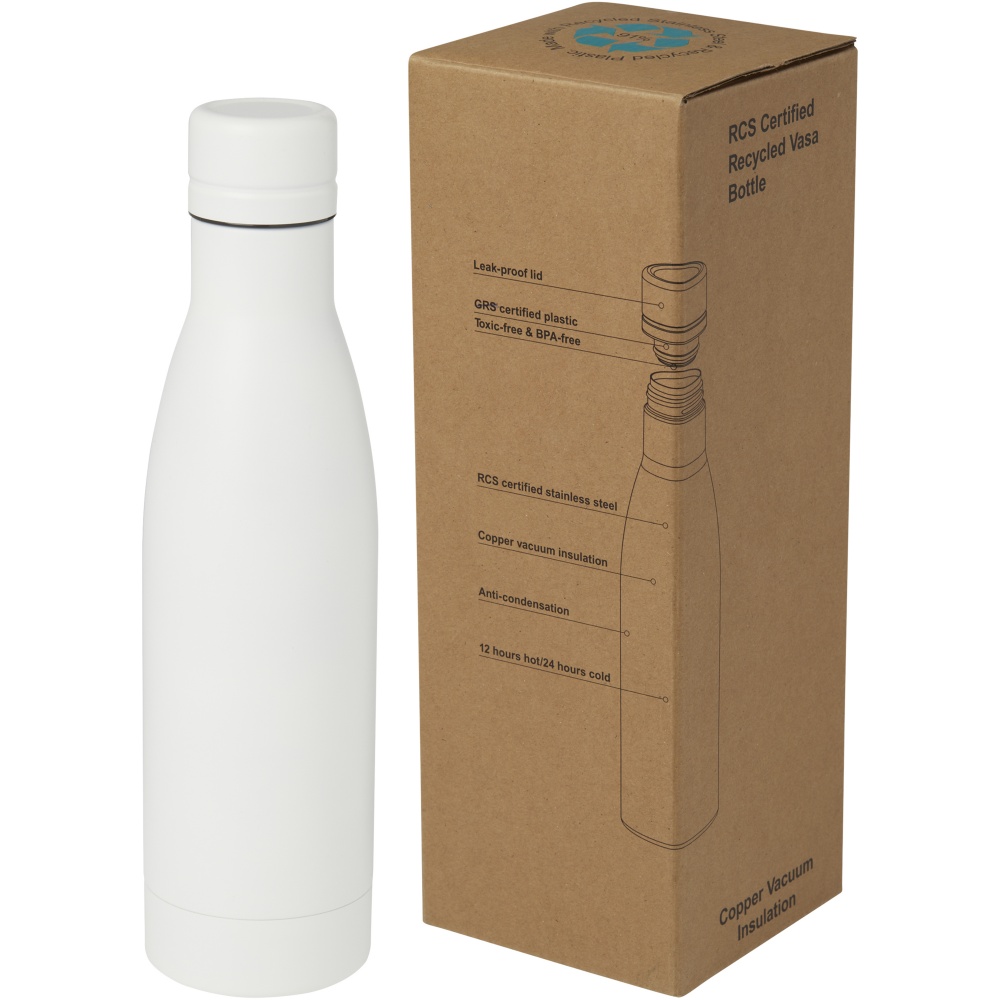 : Vasa RCS-zertifizierte Kupfer-Vakuum Isolierflasche aus recyceltem Edelstahl, 500 ml