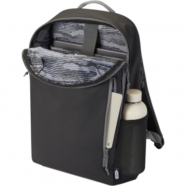 Logotrade werbemittel das Foto: Aqua wasserabweisender 15" Laptop-Rucksack aus GRS Recyclingmaterial 21 L