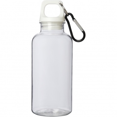 Logotrade werbemittel das Foto: Oregon 400 ml RCS-zertifizierte Trinkflasche aus recyceltem Kunststoff mit Karabiner 