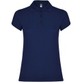 Star Poloshirt für Damen, Marineblau