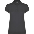 Star Poloshirt für Damen, Dunkles Blei