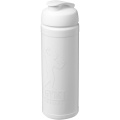 Baseline Rise 750 ml Sportflasche mit Klappdeckel, Weiß / Weiß