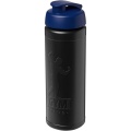 Baseline Rise 750 ml Sportflasche mit Klappdeckel, Einfarbig schwarz / blau