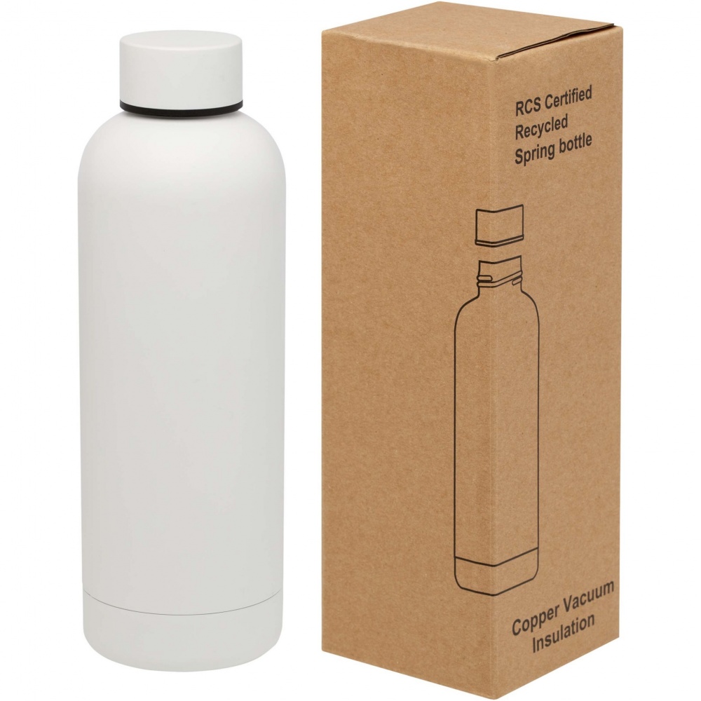 Logotrade Werbegeschenke das Foto: Spring 500 ml RCS-zertifizierte Kupfer-Vakuum Isolierflasche aus recyceltem Edelstahl