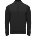 Epiro Half-Zip Sweatshirt Unisex, Durchgehend schwarz