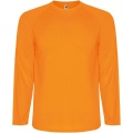 Montecarlo Langarm-Sport-Shirt für Kinder, Fluoreszierendes Orange