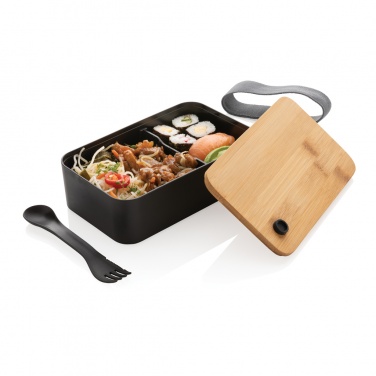 Logotrade Werbeartikel das Foto: RCS RPP Lunchbox mit Bambusdeckel