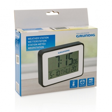 Logotrade werbemittel das Foto: Grundig Thermometer, Wecker und Kalender