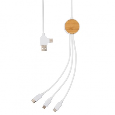 Logotrade Werbegeschenke das Foto: Ontario 6-in-1 Kabel aus RCS recyceltem Kunststoff