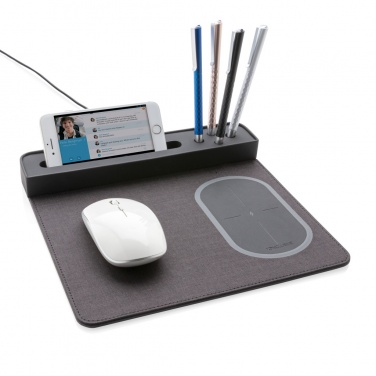 Logotrade Firmengeschenke das Foto: Air Mousepad mit 5W Wireless Charger und USB