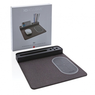 Logotrade Werbeartikel das Foto: Air Mousepad mit 5W Wireless Charger und USB