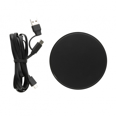 Logotrade werbemittel das Foto: 10W Wireless Charger aus RCS Standard recyceltem Kunststoff