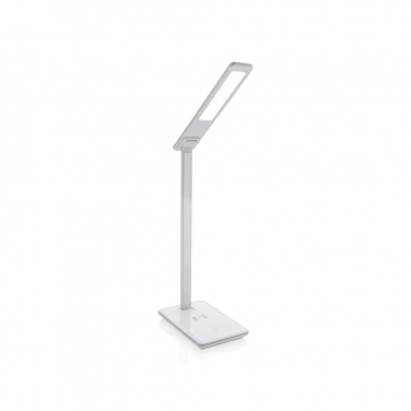 Logotrade Logogeschenke das Foto: 5W Wireless Charging Schreibtischlampe