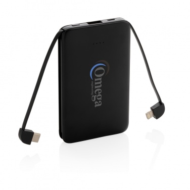 : 5.000 mAh Powerbank mit integriertem Kabel