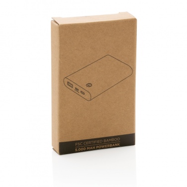 Logotrade Werbegeschenke das Foto: 5.000mAh Bambus-Powerbank