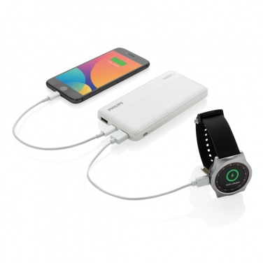 Logotrade Firmengeschenke das Foto: Philips 10.000 mAh Slim Powerbank