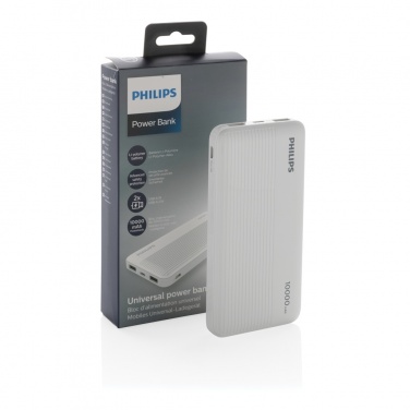 Logotrade Firmengeschenke das Foto: Philips 10.000 mAh Slim Powerbank