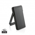 Skywave 10000mAh Solarpowerbank aus RCS recycelt. Kunststoff, Schwarz