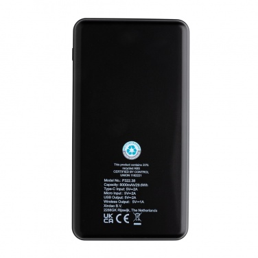 Logotrade werbemittel das Foto: RCS Rplastic 8.000mAh Wireless Powerbank