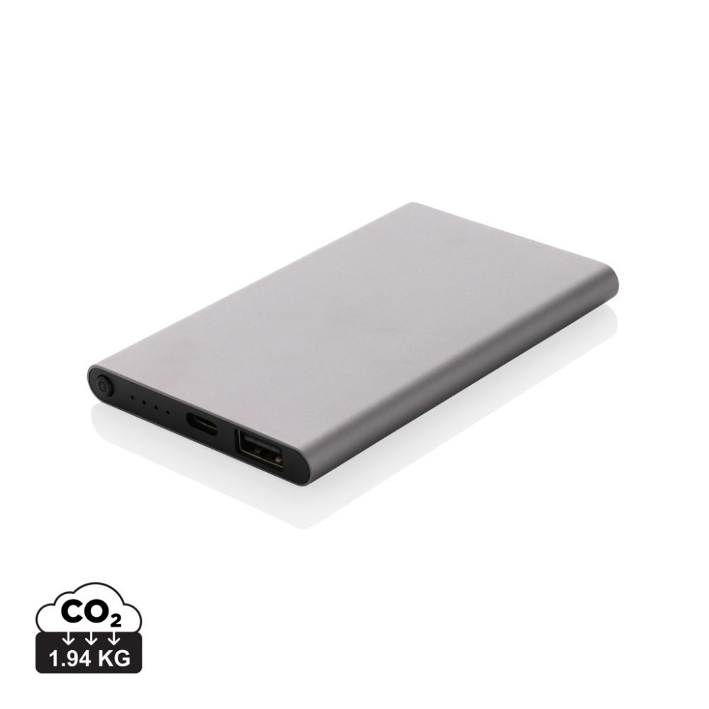 : 4.000mAh Type-C Powerbank aus RCS recyeltem ABS & Aluminium