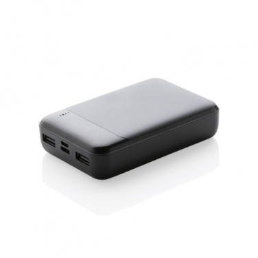 Logotrade werbemittel das Foto: 10.000 mAh Powerbank aus RCS Standard recyceltem Kunststoff