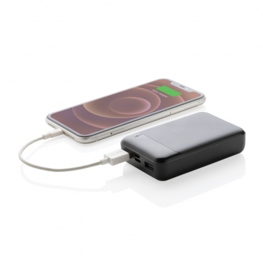 Logotrade Firmengeschenke das Foto: 10.000 mAh Powerbank aus RCS Standard recyceltem Kunststoff