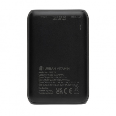 Logotrade Firmengeschenke das Foto: Urban Vitamin Alameda 10.000mAh 18W PD Powerbank