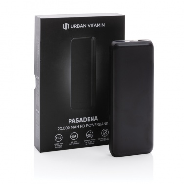 Logotrade Firmengeschenke das Foto: Urban Vitamin Pasadena 20.000mAh 18W PD Powerbank